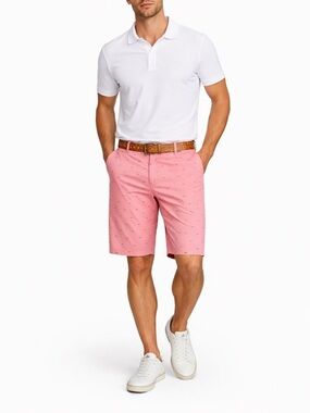RESET Premium Pink Cotton Shorts Size 40 EU (L) Stretch Summer Casual Preppy